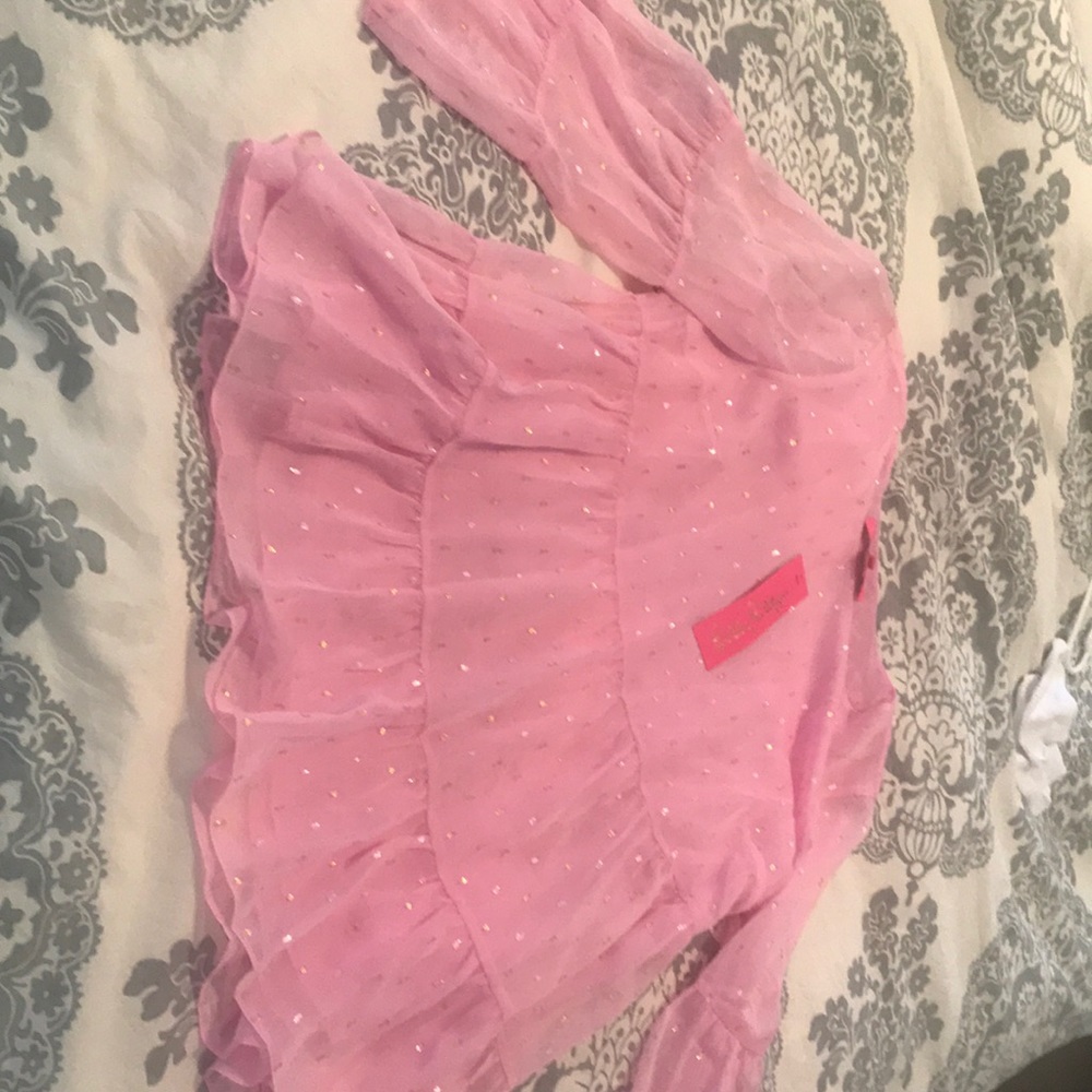 Lilly Pulitzer Zazie Top Pink Tropics